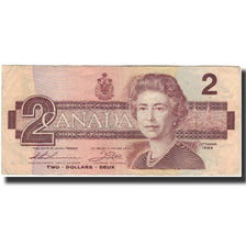 Nota, Canadá, 2 Dollars, 1986, KM:94b, VF(30-35)