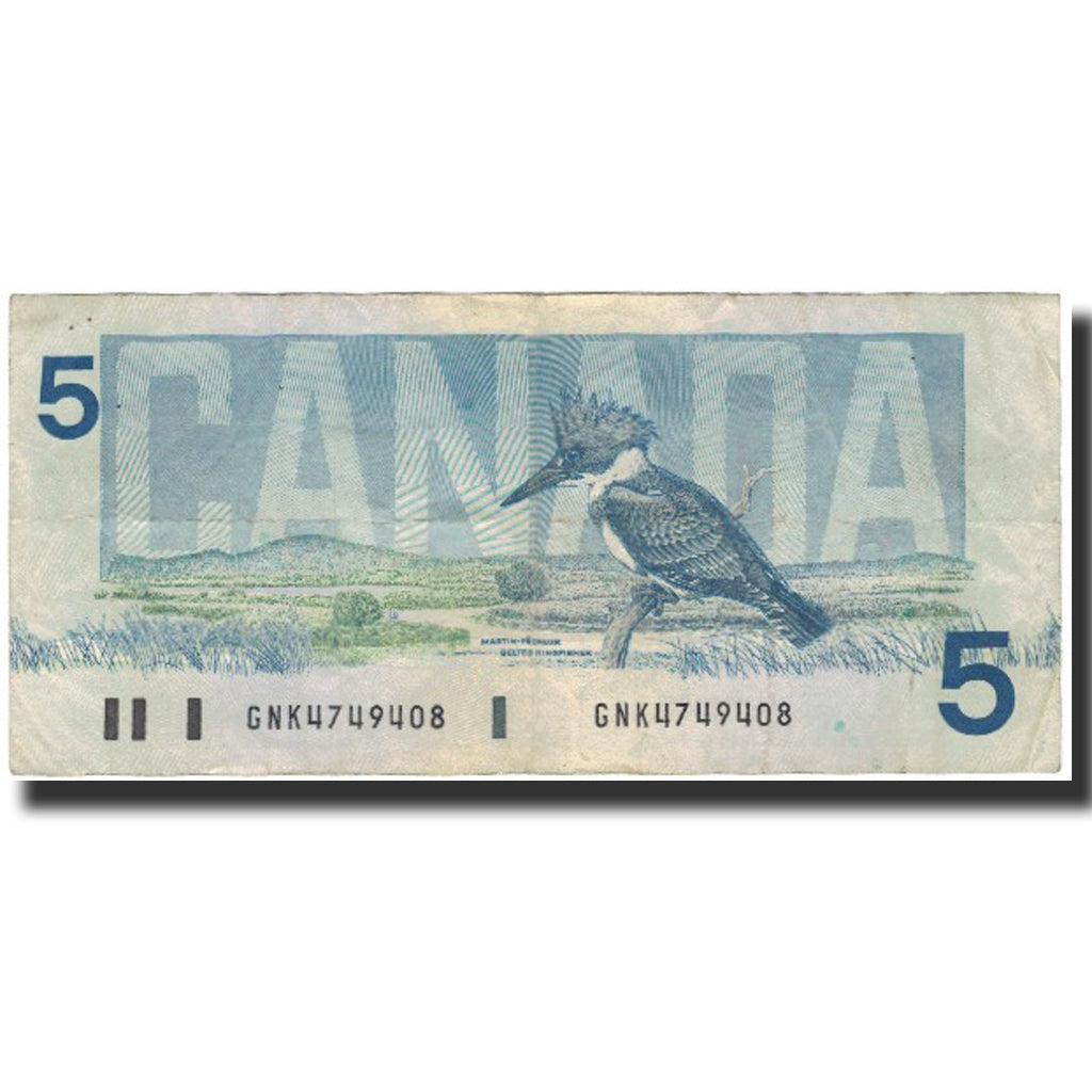 Banknote, Canada, 5 Dollars, 1986, KM:95b, VF(20-25)