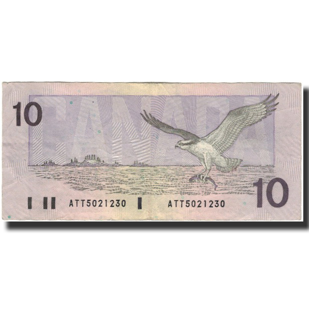 Biljet, Canada, 10 Dollars, 1989, KM:96a, TTB