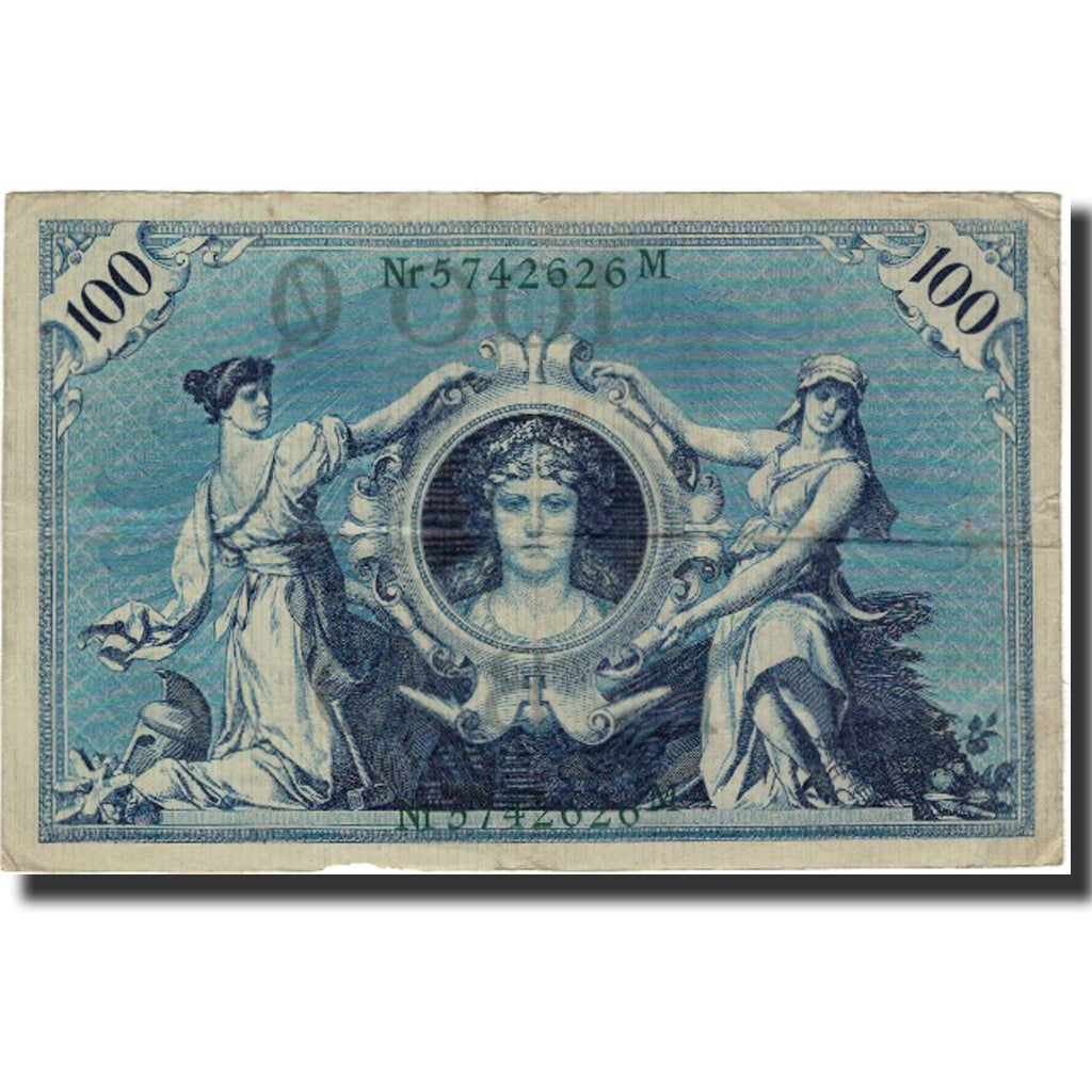 Billete, 100 Mark, 1908, Alemania, KM:34, BC+