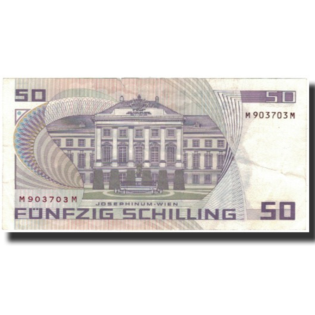 Biljet, Oostenrijk, 50 Schilling, 1986, KM:149, TTB