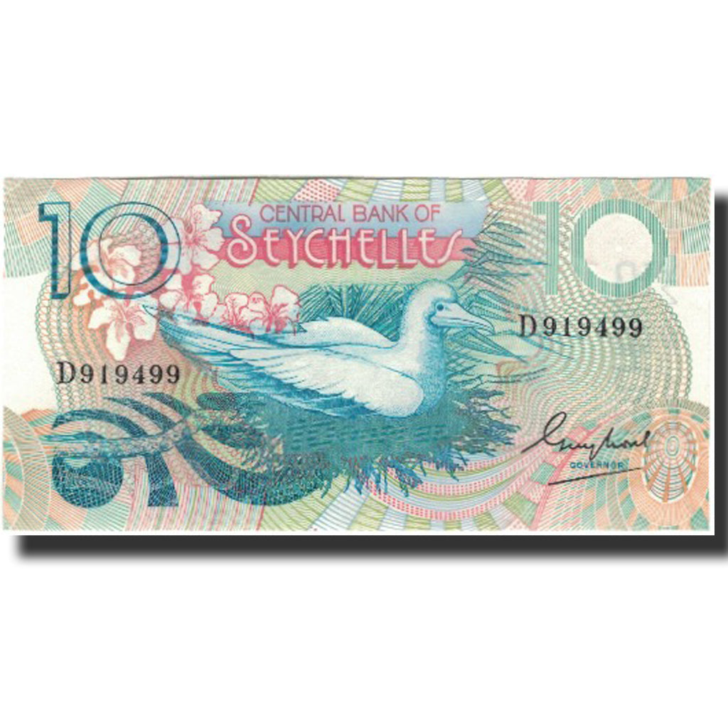 Biljet, Seychellen, 10 Rupees, KM:28a, NIEUW