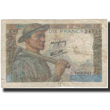 Francia, 10 Francs, Mineur, 1944-06-22, RC+, Fayette:8.12, KM:99e