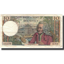 Francia, 10 Francs, Voltaire, 1973-12-06, BC+, Fayette:62.65, KM:147d