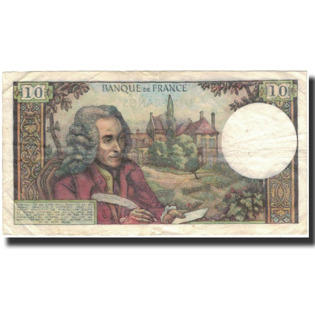 Francia, 10 Francs, Voltaire, 1973-12-06, BC+, Fayette:62.65, KM:147d