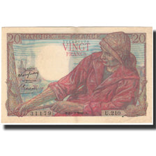 France, 20 Francs, Pêcheur, 1949-03-10, EF(40-45), Fayette:13.14, KM:100c