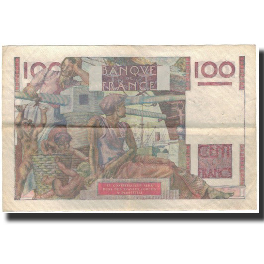 Frankreich, 100 Francs, Jeune Paysan, 1949-02-17, S+, Fayette:28.22, KM:128b
