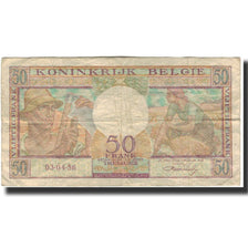 Banconote, Belgio, 50 Francs, 1956-04-03, KM:133b, B+