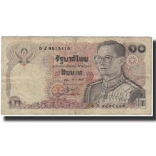 Banknote, Thailand, 10 Baht, KM:87, VG(8-10)