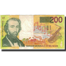 Nota, Bélgica, 200 Francs, KM:148, VF(30-35)