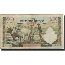 Biljet, Cambodja, 500 Riels, KM:14c, TB