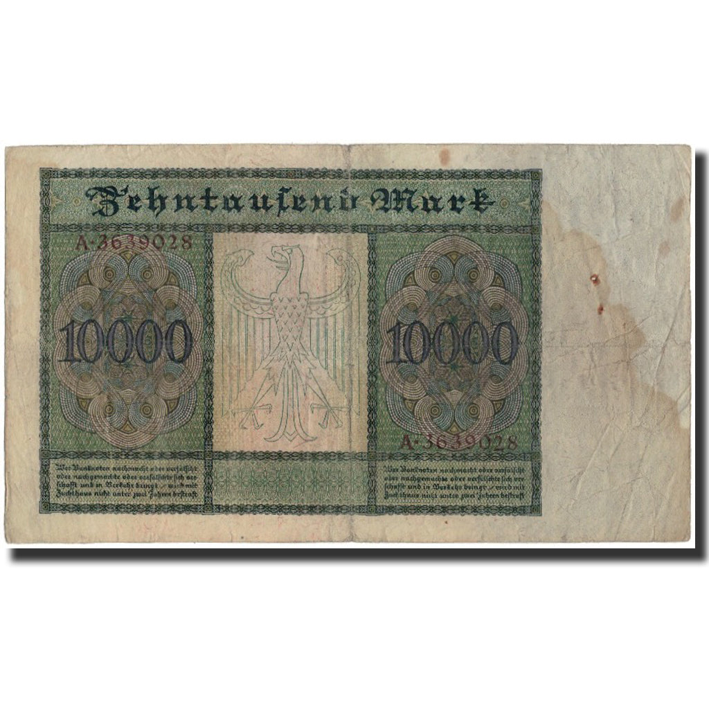 Geldschein, Deutschland, 10,000 Mark, 1922, KM:70, S