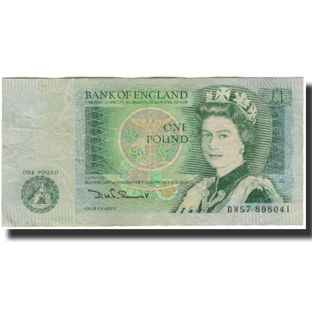 Banknote, Great Britain, 1 Pound, KM:377b, VF(30-35)