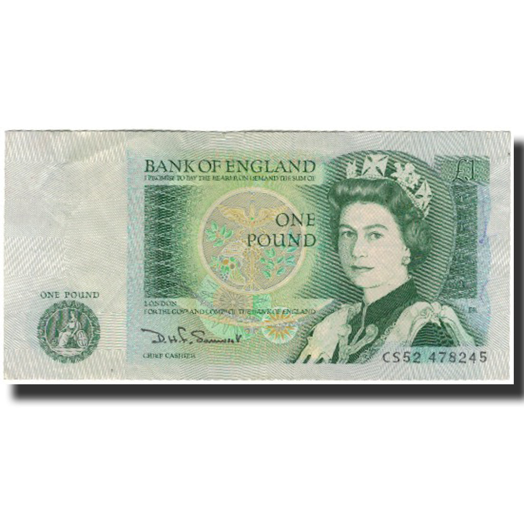 Banknote, Great Britain, 1 Pound, KM:377b, VF(30-35)