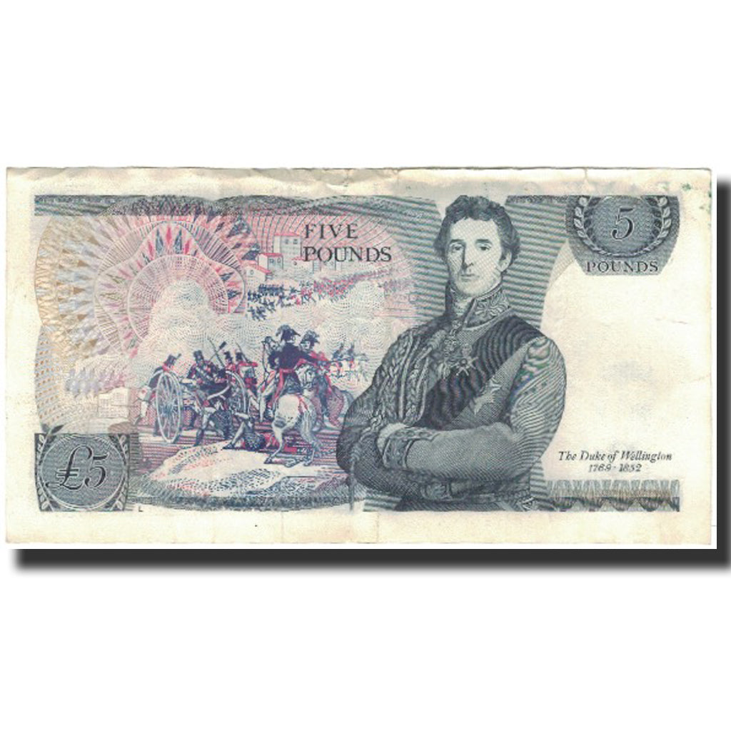 Banconote, Gran Bretagna, 5 Pounds, KM:378c, MB+