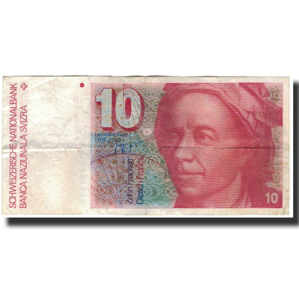 Banknote, Switzerland, 10 Franken, KM:53e, VF(30-35)