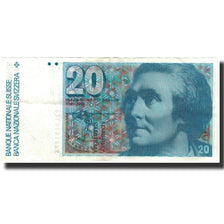 Billete, 20 Franken, Suiza, KM:55d, MBC