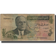 Banknote, Tunisia, 1/2 Dinar, 1973-10-15, KM:69a, VG(8-10)