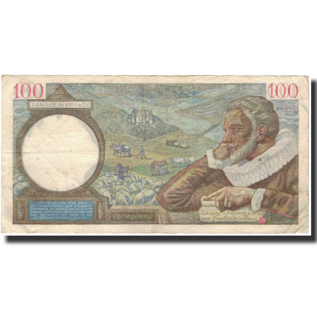 Frankreich, 100 Francs, Sully, 1940-08-01, S+, Fayette:26.34, KM:94
