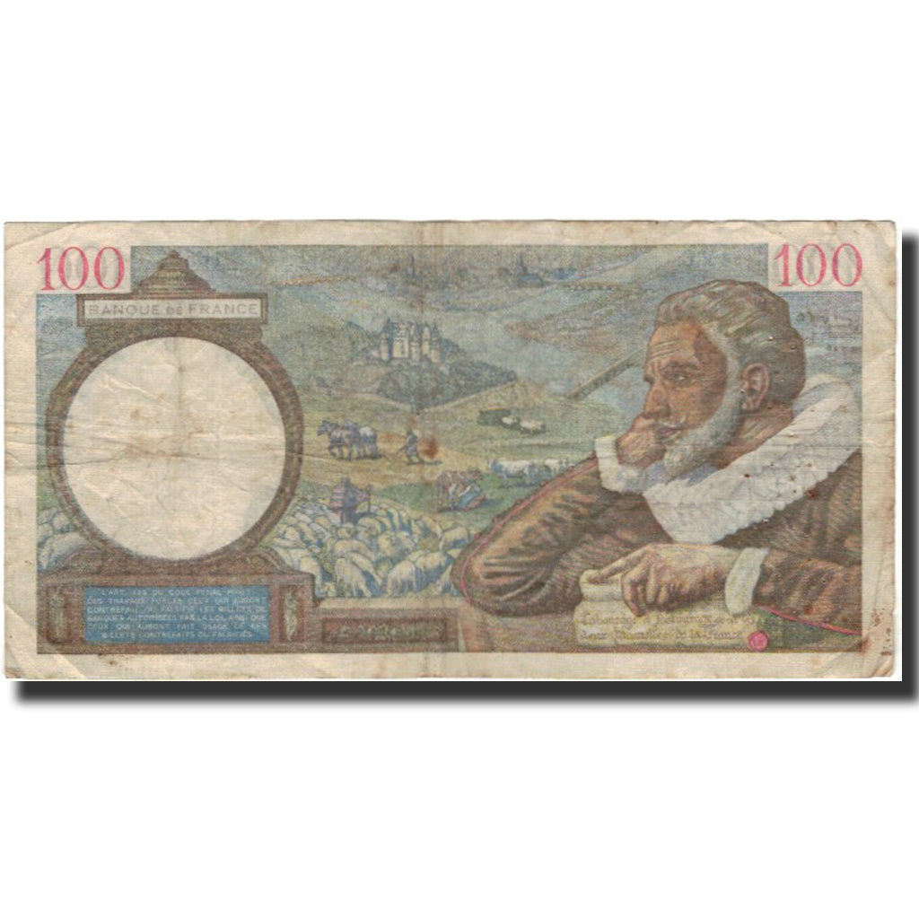 Frankreich, 100 Francs, Sully, 1940-11-28, SGE+, Fayette:26.41, KM:94