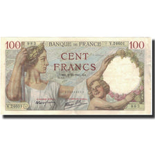 Francja, 100 Francs, Sully, 1941-10-02, EF(40-45), Fayette:26.58, KM:94