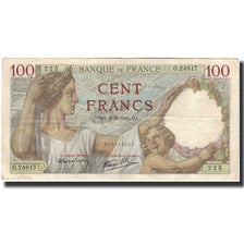 Francia, 100 Francs, Sully, 1941-10-02, MB+, Fayette:26.58, KM:94