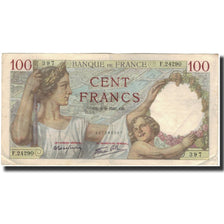 France, 100 Francs, Sully, 1941-09-04, VF(30-35), Fayette:26.57, KM:94