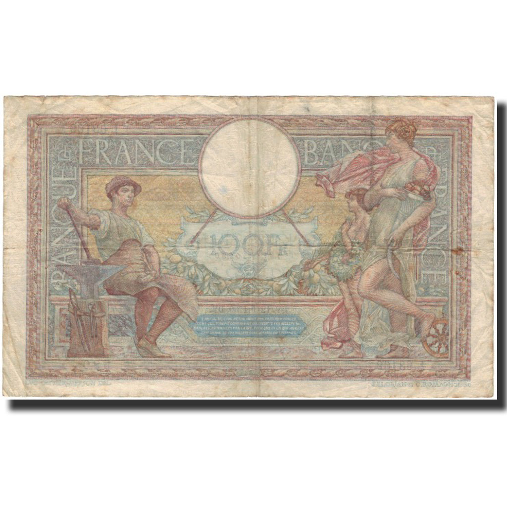 Francia, 100 Francs, Luc Olivier Merson, 1939-01-12, B+, Fayette:25.39, KM:86b