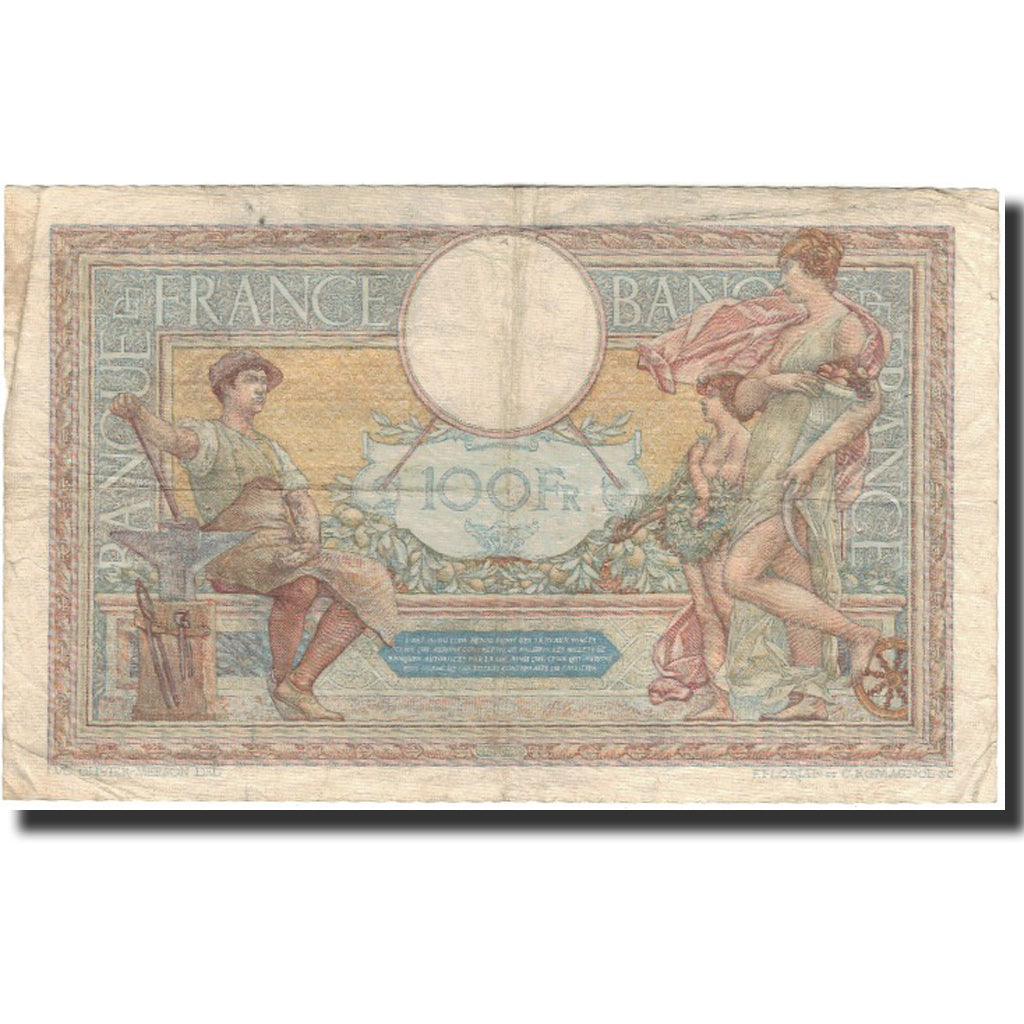 France, 100 Francs, Luc Olivier Merson, 1936-01-23, VF(20-25), Fayette:24.15