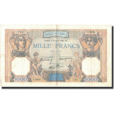 França, 1000 Francs, Cérès et Mercure, 1940-04-18, EF(40-45), Fayette:38.46