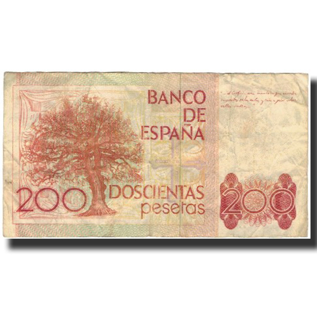 Banknote, Spain, 200 Pesetas, 1980-09-16, KM:156, VF(20-25)