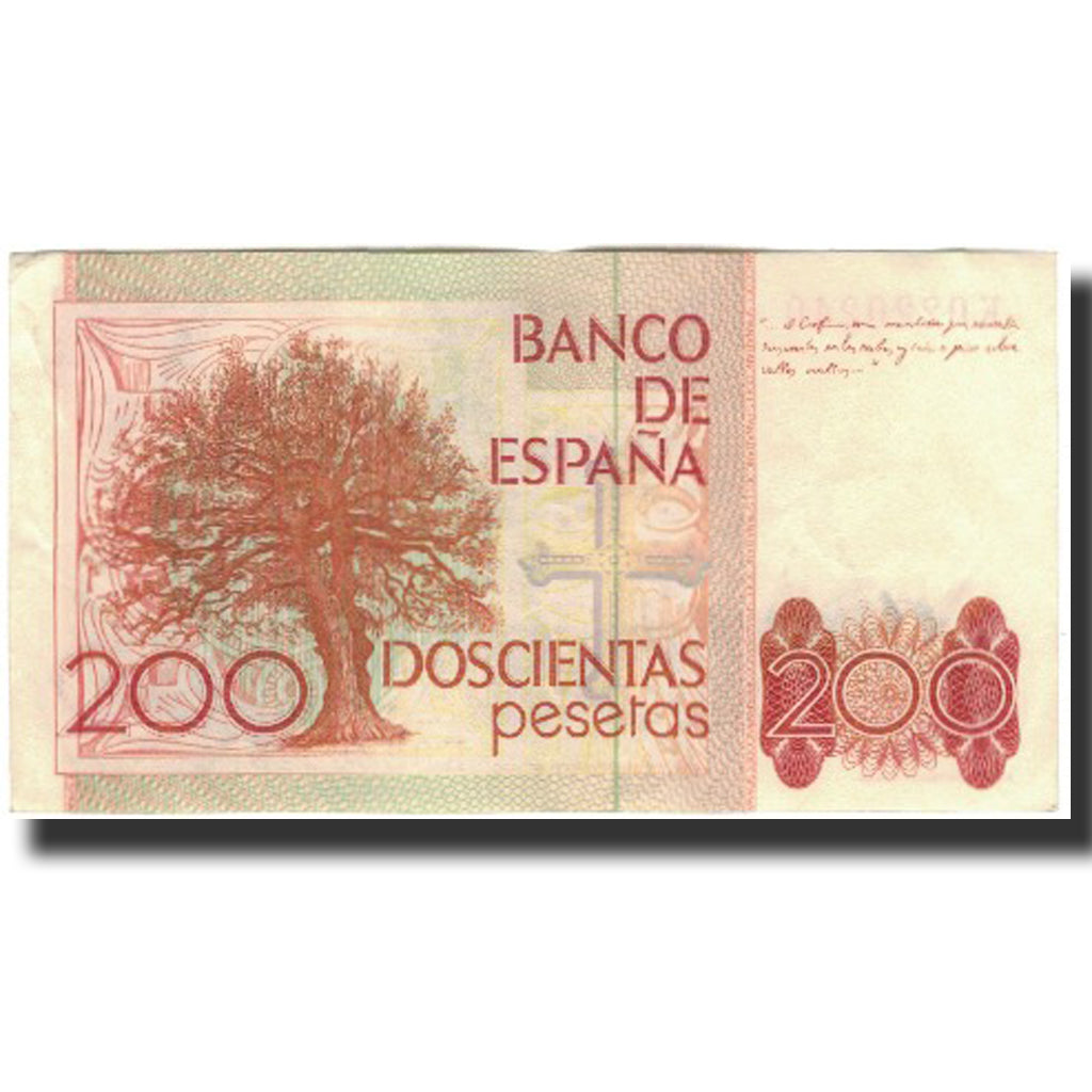 Banknote, Spain, 200 Pesetas, 1980-09-16, KM:156, AU(50-53)