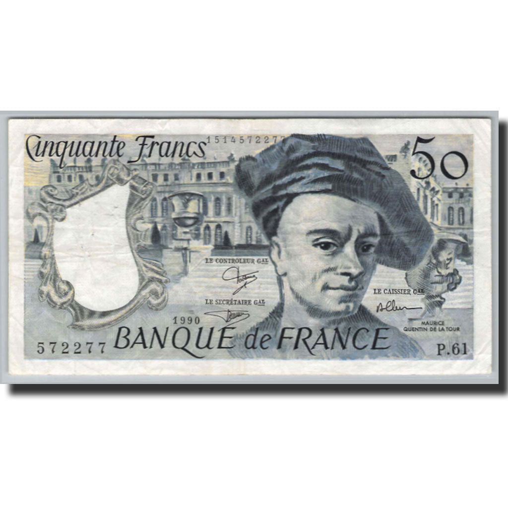 France, 50 Francs, 50 F 1976-1992 ''Quentin de La Tour'', 1976, 1990