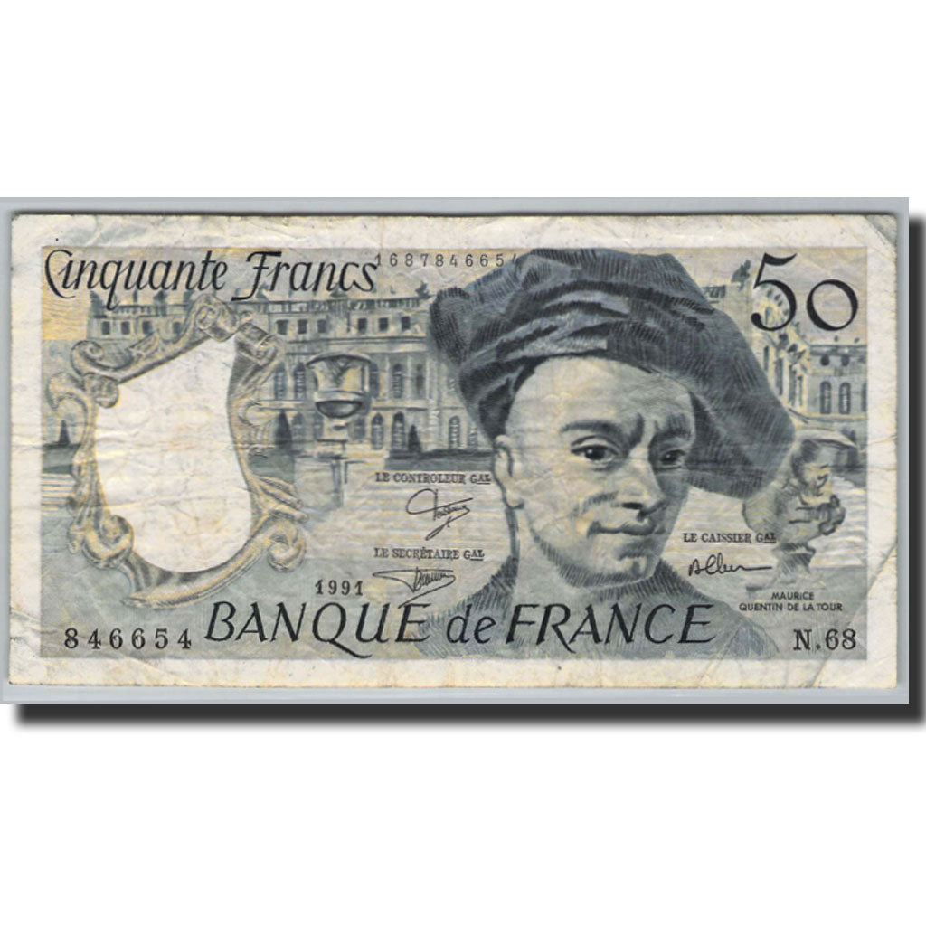 Banknote, France, 50 Francs, 50 F 1976-1992 ''Quentin de La Tour'', 1976