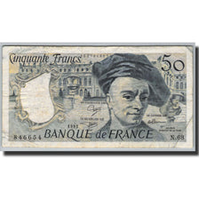 Banknote, France, 50 Francs, 50 F 1976-1992 ''Quentin de La Tour'', 1976