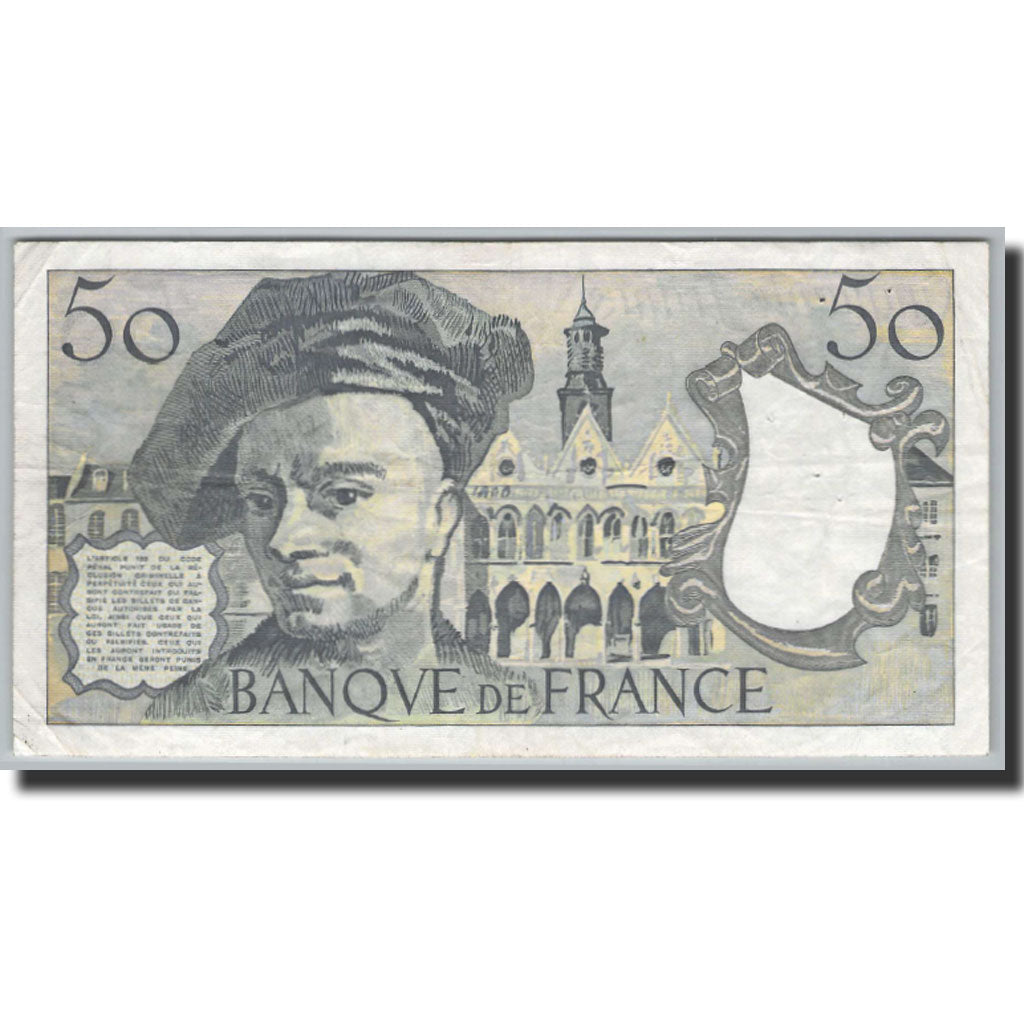 Banknote, France, 50 Francs, 50 F 1976-1992 ''Quentin de La Tour'', 1976
