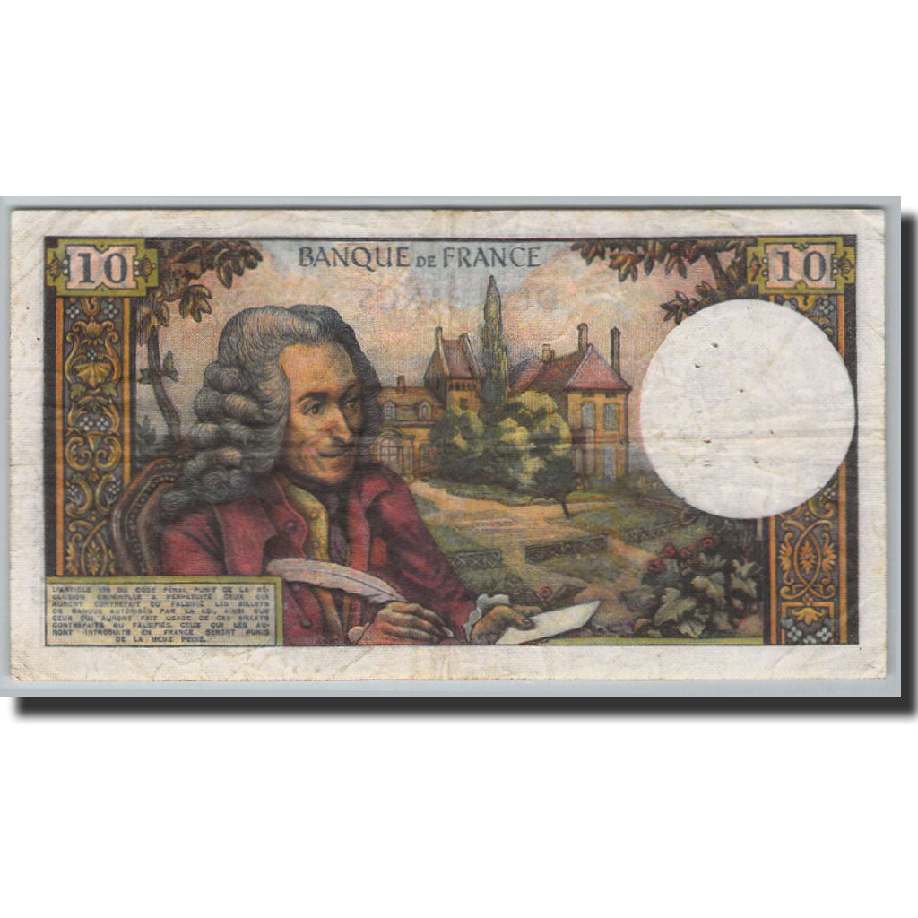 Billet, France, 10 Francs, 10 F 1963-1973 ''Voltaire'', 1963, 1966-11-04