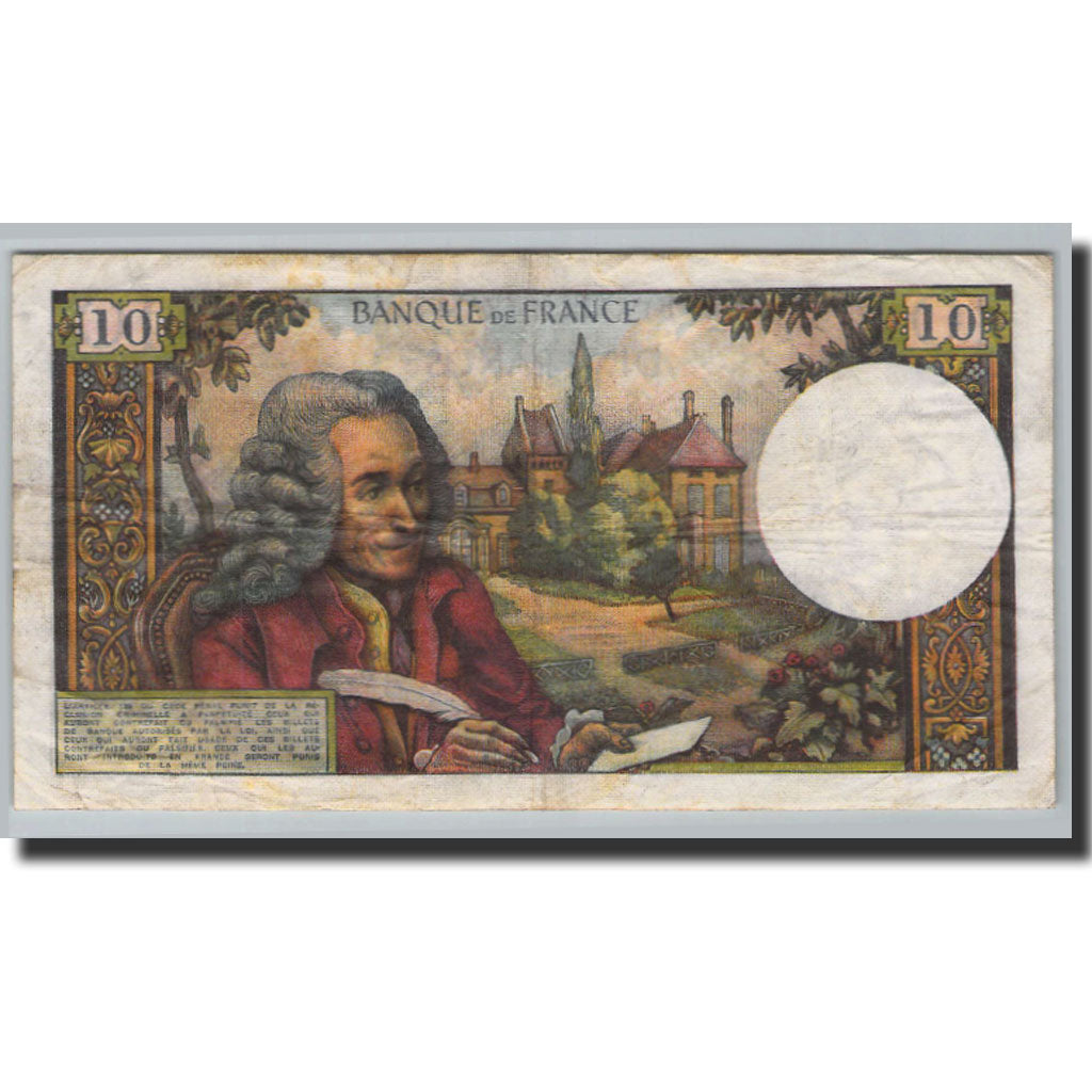 Banknote, France, 10 Francs, 10 F 1963-1973 ''Voltaire'', 1963