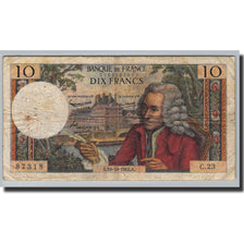 Banknote, France, 10 Francs, 10 F 1963-1973 ''Voltaire'', 1963, G.Gouin