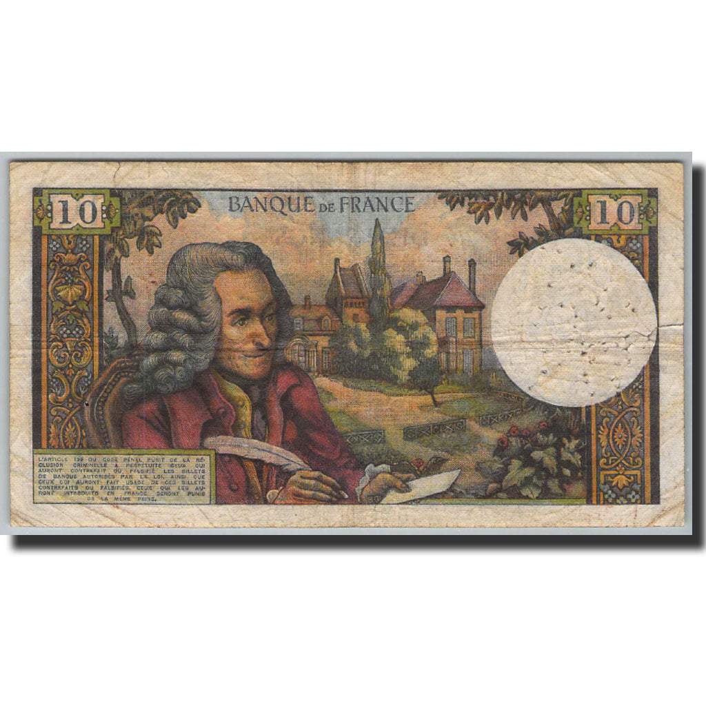 France, 10 Francs, 10 F 1963-1973 ''Voltaire'', 1963, 1966-02-03