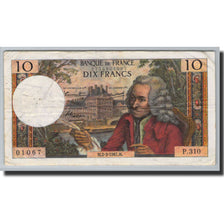 Banknote, France, 10 Francs, 10 F 1963-1973 ''Voltaire'', 1963