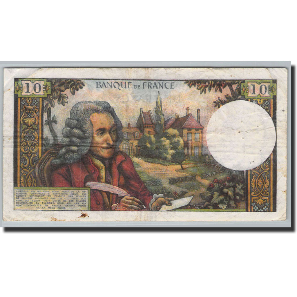 Banknote, France, 10 Francs, 10 F 1963-1973 ''Voltaire'', 1963