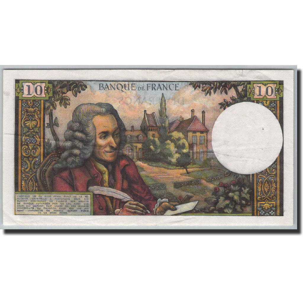 Banknote, France, 10 Francs, 10 F 1963-1973 ''Voltaire'', 1963