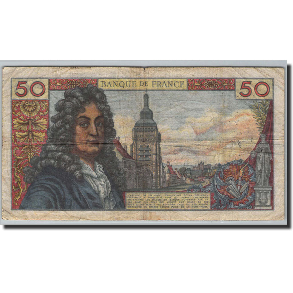 France, 50 Francs, 50 F 1962-1976 ''Racine'', 1962, 1962-06-07