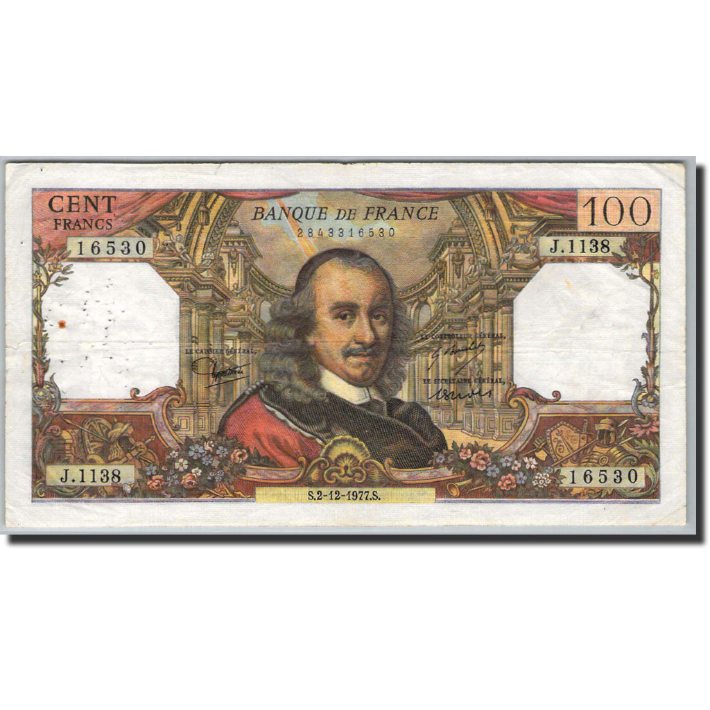 Banknote, France, 100 Francs, 100 F 1964-1979 ''Corneille'', 1964, P.