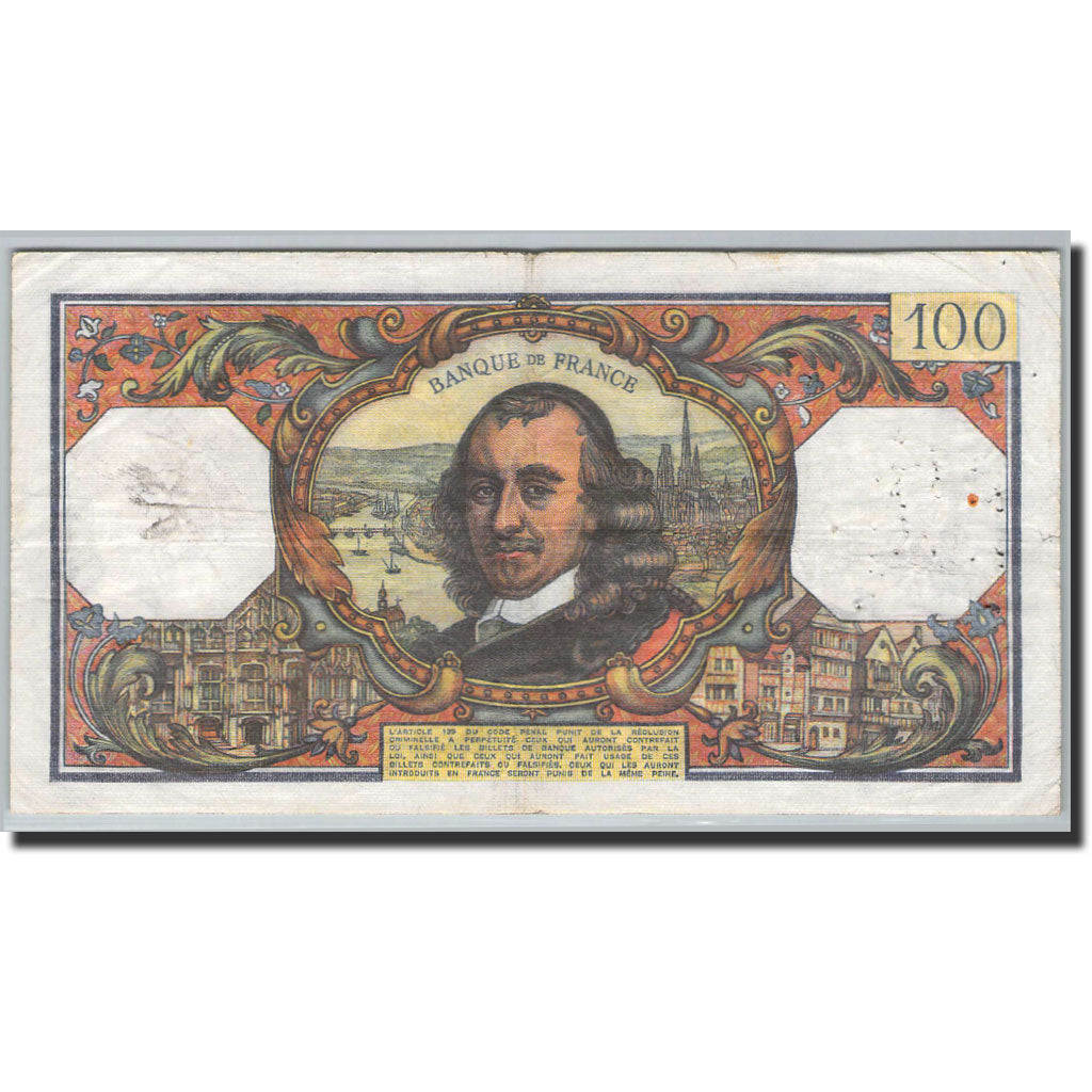 Banknote, France, 100 Francs, 100 F 1964-1979 ''Corneille'', 1964, P.