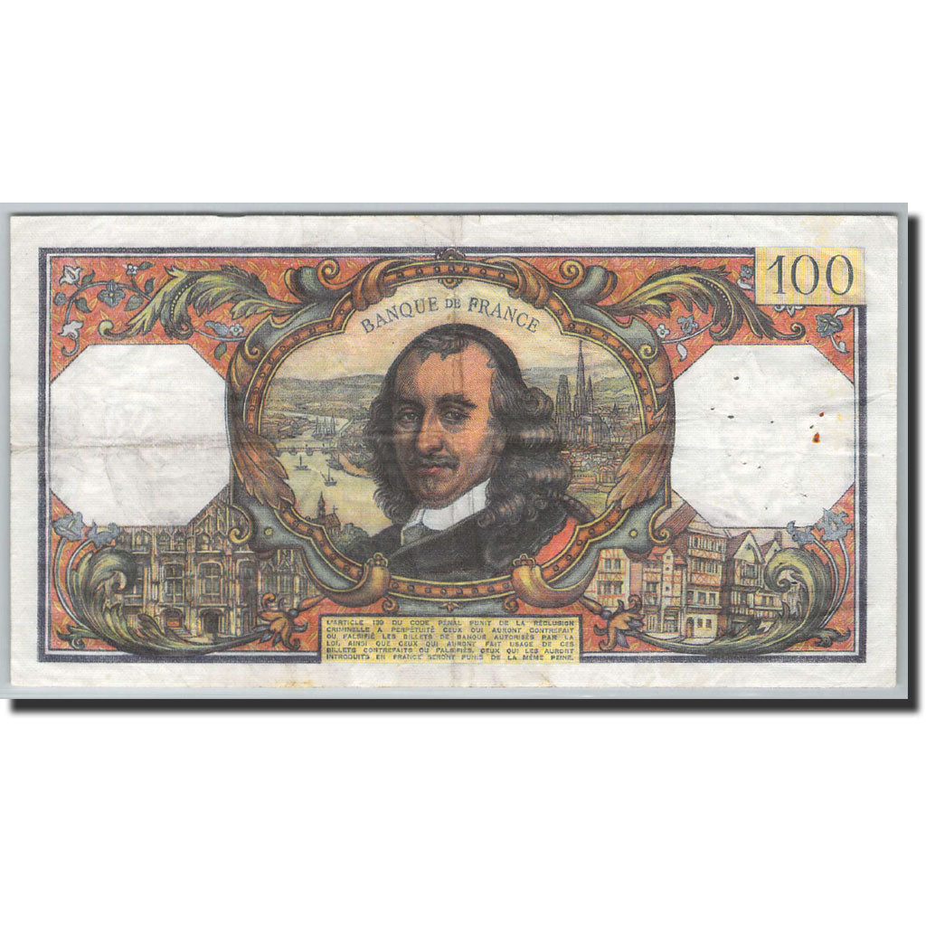 Banknote, France, 100 Francs, 100 F 1964-1979 ''Corneille'', 1964, P.