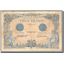 Billete, Francia, 20 Francs, 20 F 1905-1913 ''Bleu'', 1905