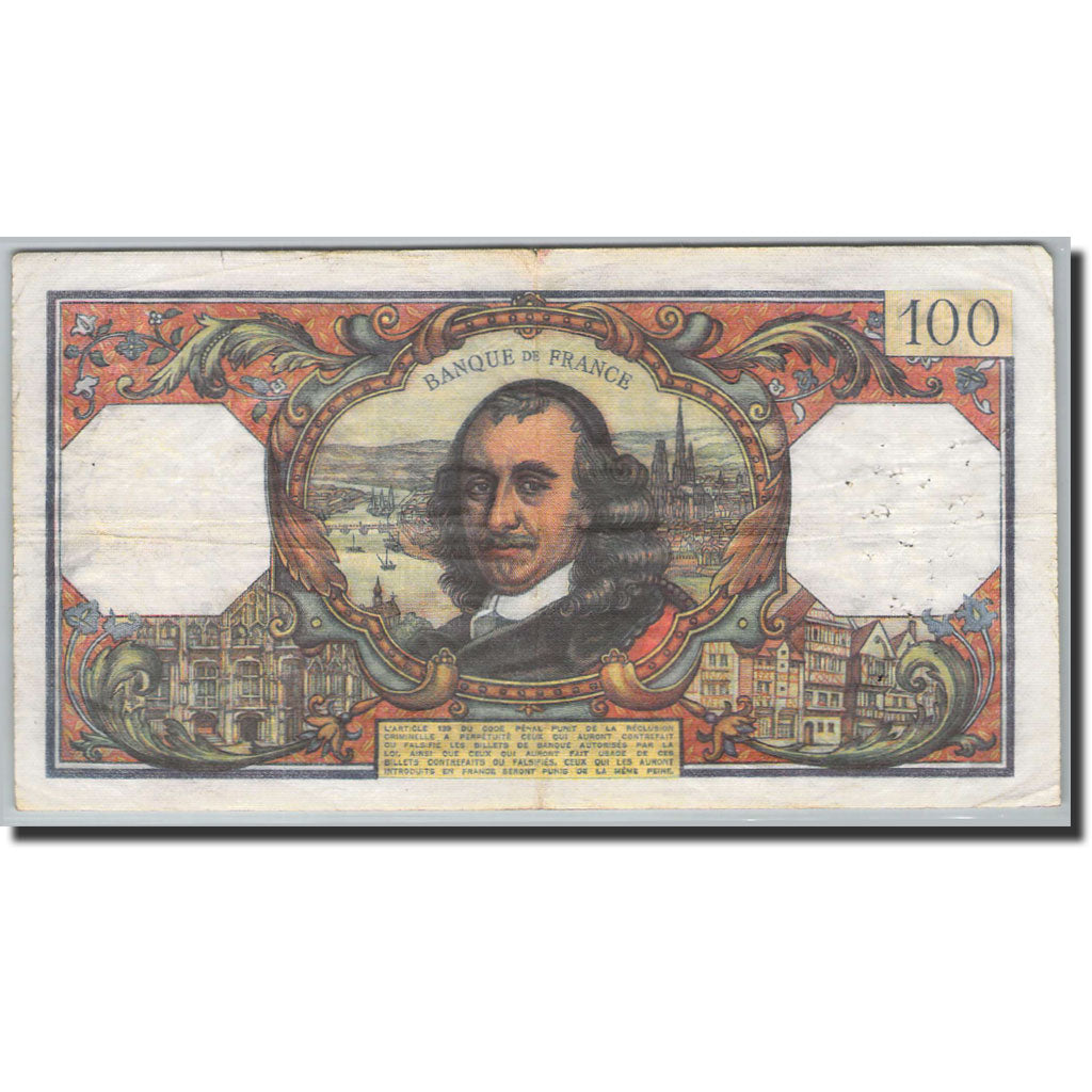 Banknote, France, 100 Francs, 100 F 1964-1979 ''Corneille'', 1964, P.