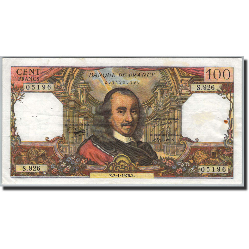 Banknote, France, 100 Francs, 100 F 1964-1979 ''Corneille'', 1964, P.